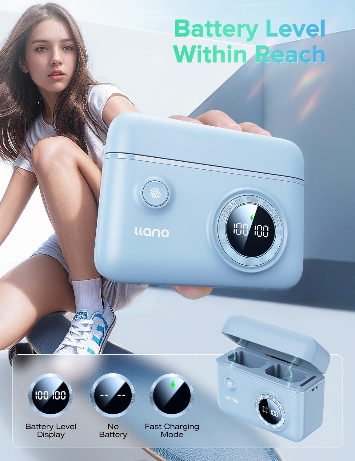 Fujifilm NP-w126S バッテリーllano チャージャ　X100Ⅵ Amazon.com: llano 2-Pack NP-W126S Batteries and 18W Fast